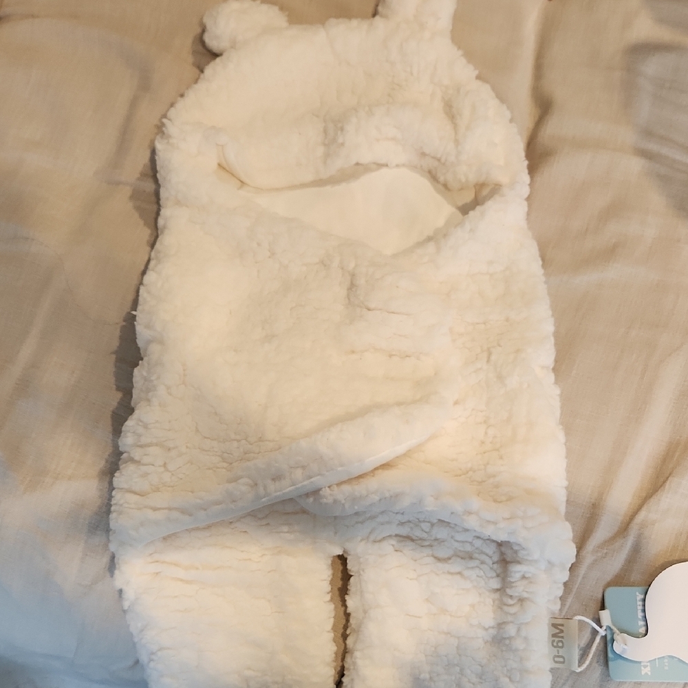 Cozy Cream Baby Bear Onesie